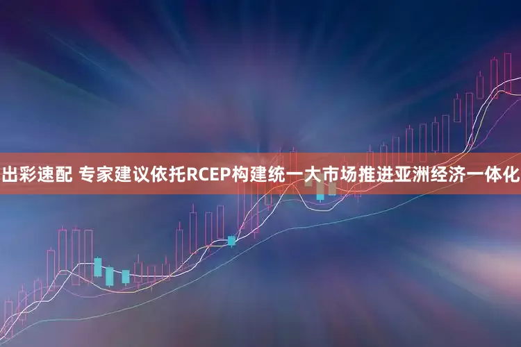 出彩速配 专家建议依托RCEP构建统一大市场推进亚洲经济一体化